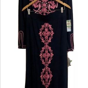 INC MAXI skirt and LONG SLEEVE TUNIC boho set US L